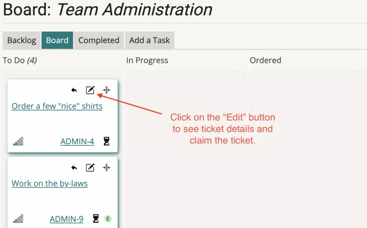 Edit the task