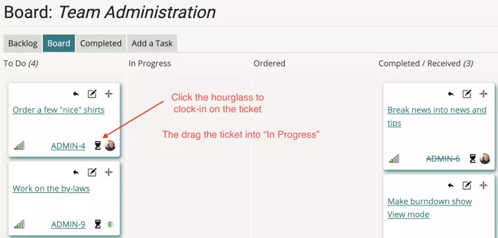 start the timer