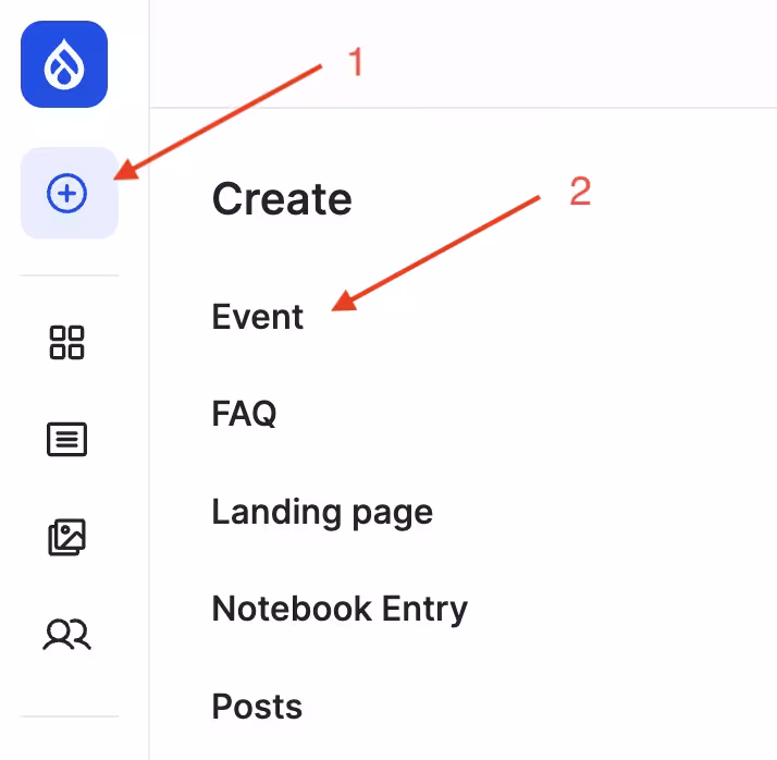 create an event
