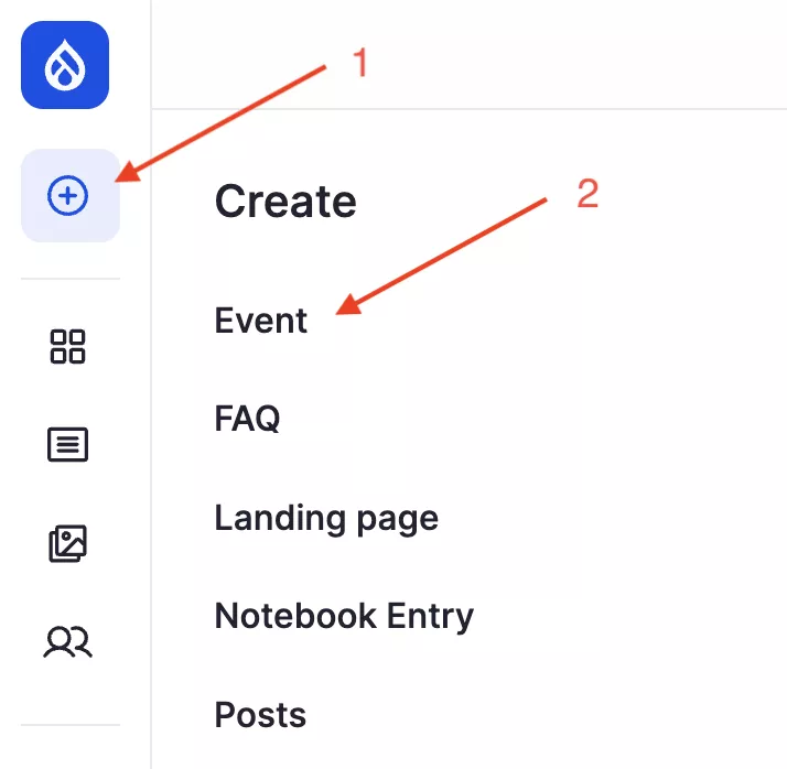 create an event